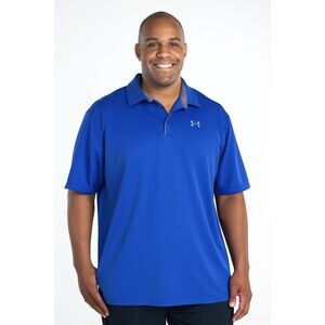 Under Armour Polo Blue Loose Men's Golf . - Size XL Great for golf!